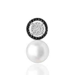 Pandantiv argint cu perla naturala alba si pietre DiAmanti SK20215P_W-G (Argint 925‰ 1,5 g.)